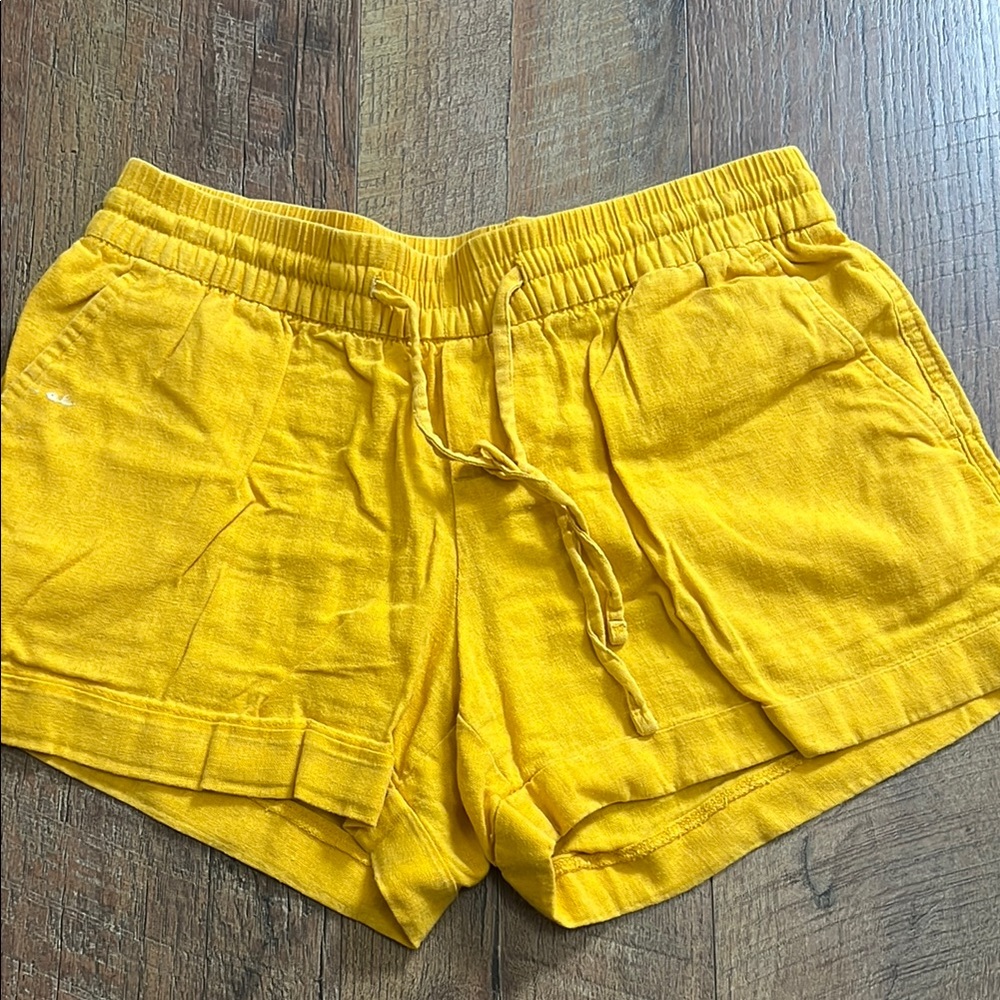 Old Navy High Waist Yellow Shorts